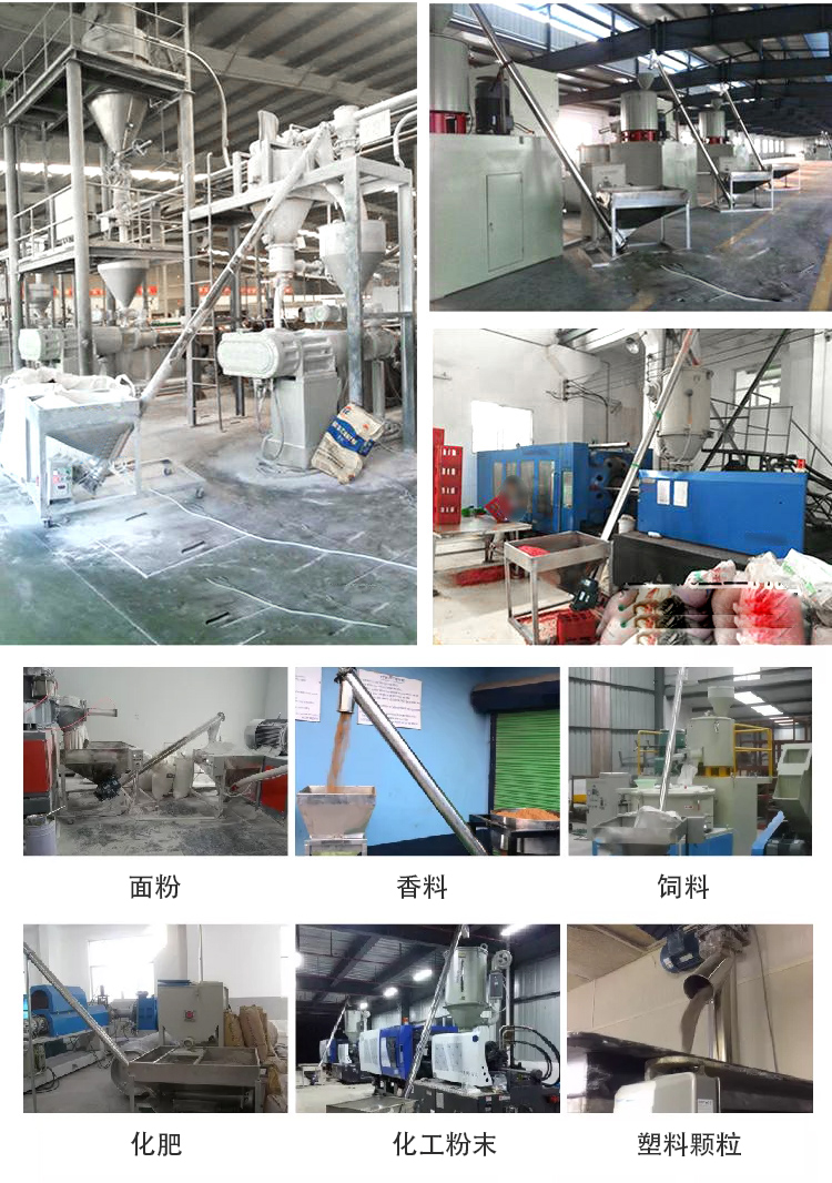 傾斜螺旋輸送機適用（yòng）範圍（wéi）：建材行業，化工（gōng）行業，電力行業，煤炭行業，食品行業，造紙行業等