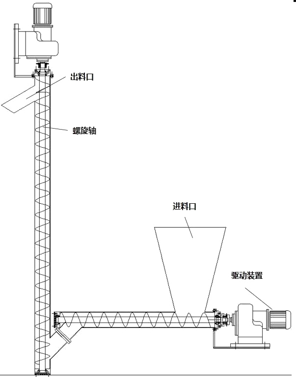 立式螺旋輸送機（jī）圖紙